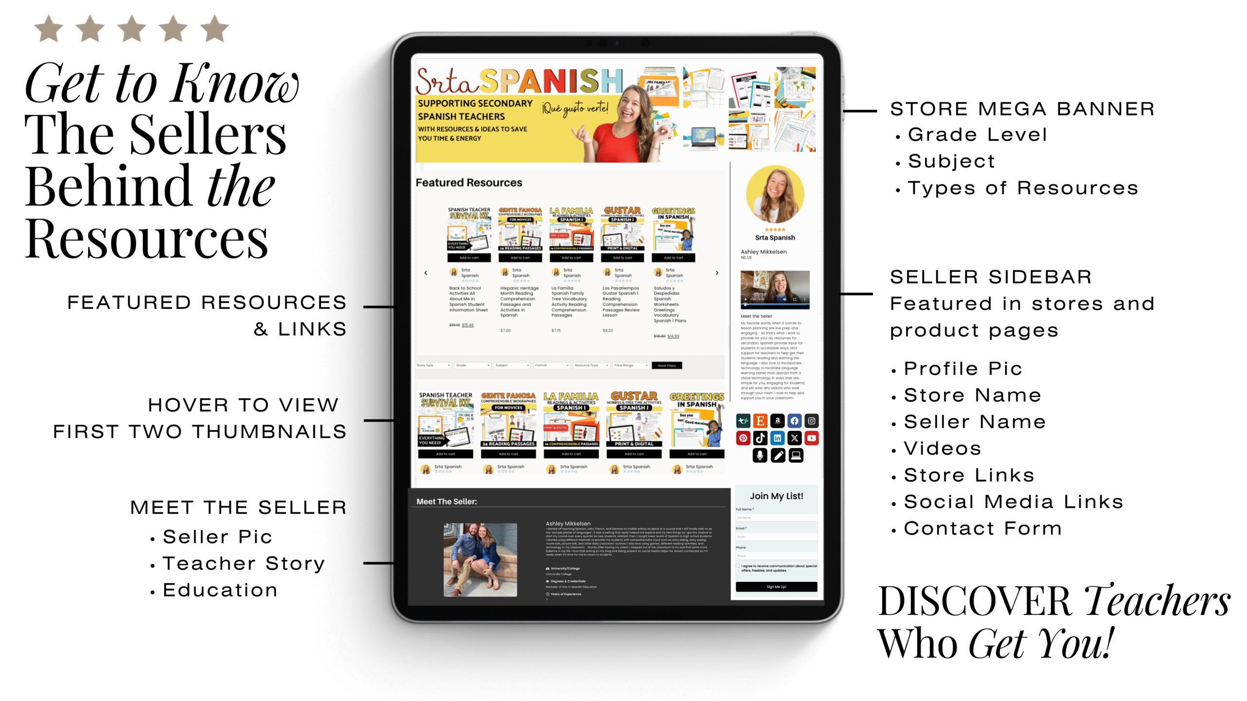Get to know your TeacherStore Sellers