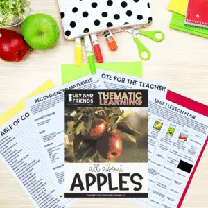 Apples Thematic Learning Unit for Toddlers and Preschool