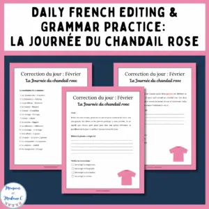 Correction du jour février La Journée du chandail rose cover