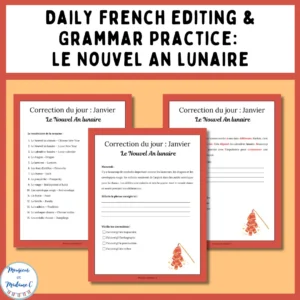 Correction du jour janvier le nouvel an lunaire cover