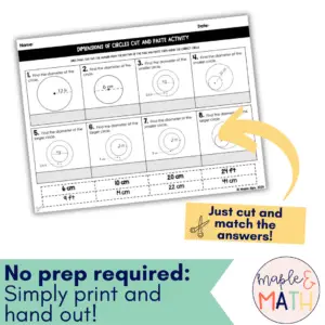 Dimensions of Circles Cut & Paste Activity (4)