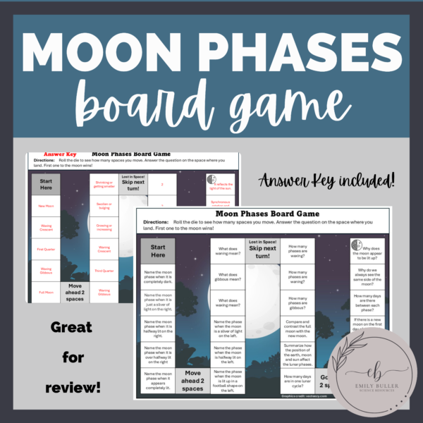 Moon phase board game