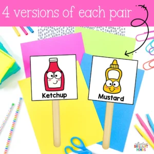 food partner cards to pick partners in a classroom