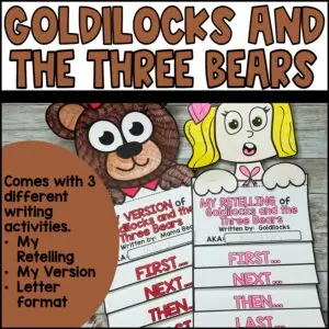 Fractured Fairy Tales 2nd Grade Creative Writing Activities Goldilocks & 3 Bears