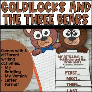 Fractured Fairy Tales 2nd Grade Creative Writing Activities Goldilocks & 3 Bears