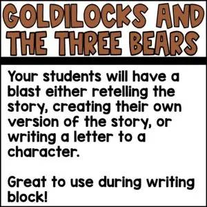 Fractured Fairy Tales 2nd Grade Creative Writing Activities Goldilocks & 3 Bears