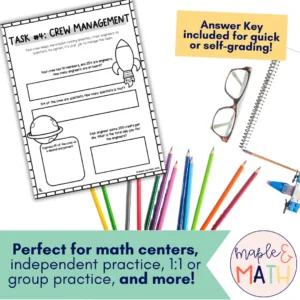 Space Mission Conversions Fractions, Decimals & Percents Project Based Activity (3)