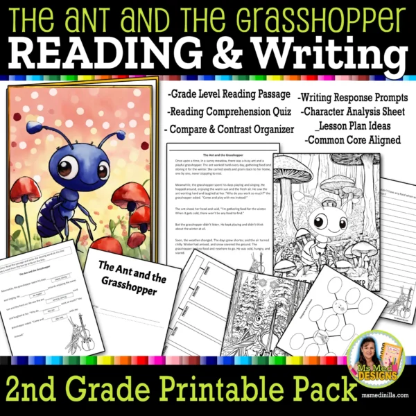 The-Ant-and-the-Grasshopper Second-Grade 2B