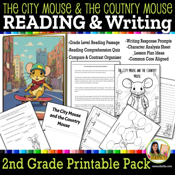 The-City-Mouse-and-the-County-Mouse Second-Grade 2B