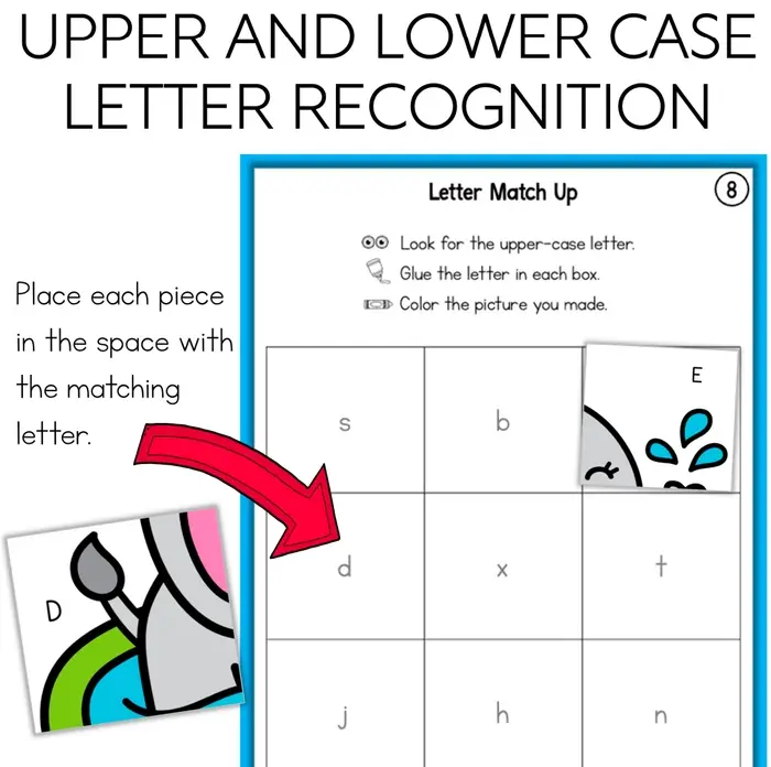 letter match alphabet puzzles