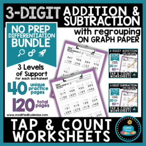 3 Digit Addition & Subtraction with Regrouping BUNDLE