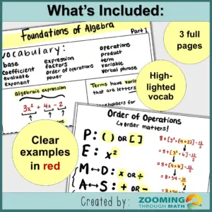 Foundations of Algebra Review Thumbnail #1pptx