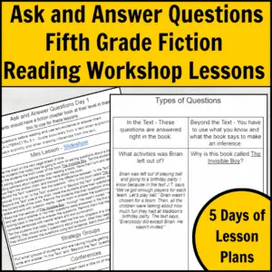 5th Grade Ask and Answer Questions Cover