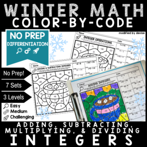 Winter Color by Code Integer Operations