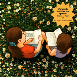 2 girls sitting on the ground with workbooks in their laps