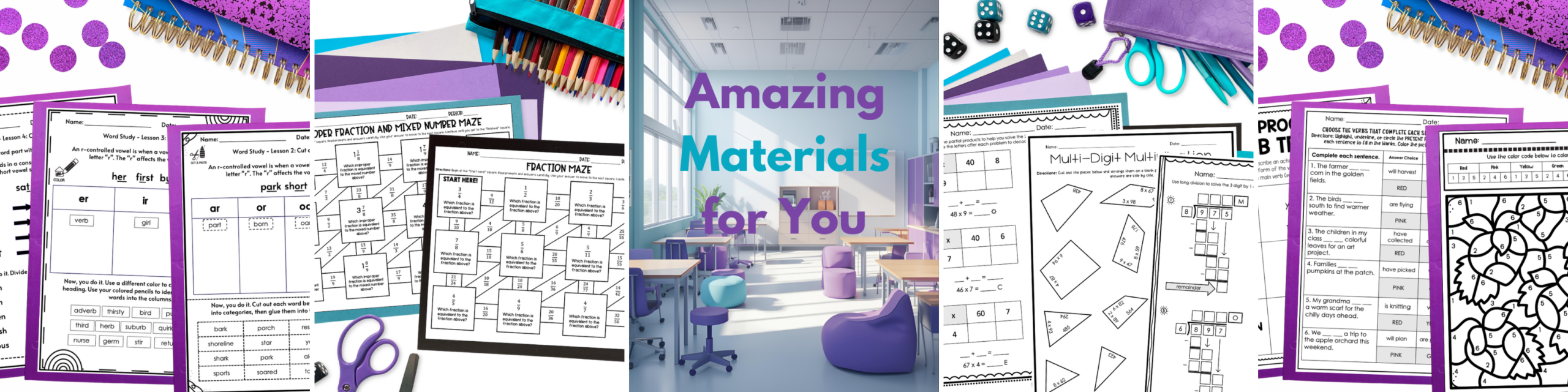 Amazing Materials for You math and language arts resources