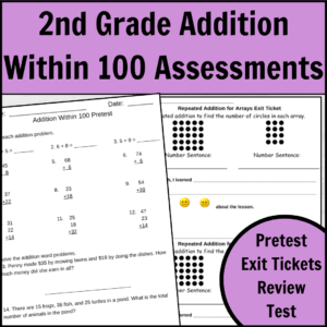 2nd Grade Addition Within 100 Assessments Cover