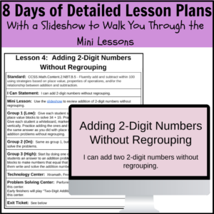 2nd Grade Addition Within 100 Guided Math Thumbnail 1
