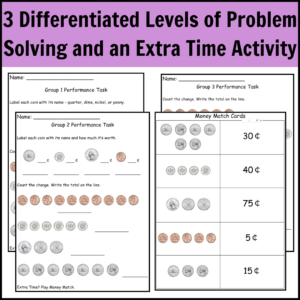 2nd Grade Money Guided Math Unit Thumbnail 2