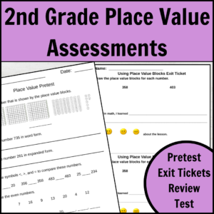 2nd Grade Place Value Assessments Thumbnail 1