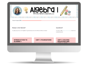 Algebra 1 Mockup