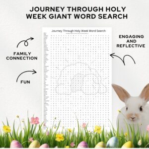Holy Week classroom word search printable.