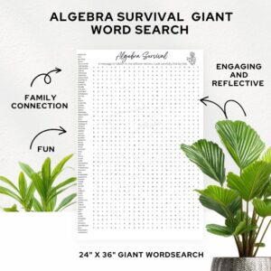 Algebra Review Word Search Printable