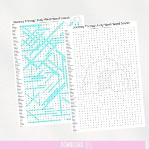 Scripture Holy Week Puzzle