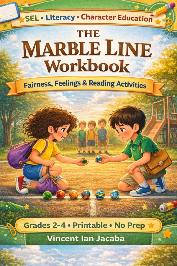 The Marble Line: Fairness SEL Activities & Story Workbook (Literacy ...