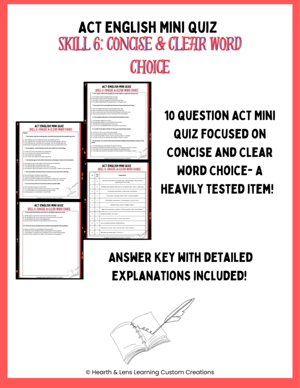 ACT Mini Quiz 6