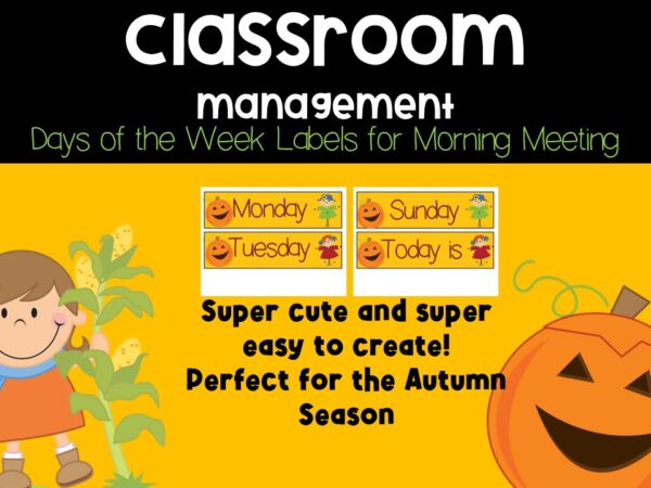 Calendar Labels for Fall