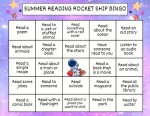 Bingo Reading Log
