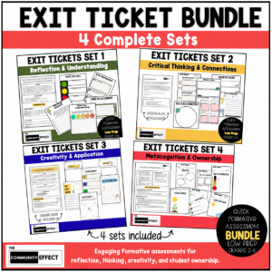 Exit Ticket Bundle Cover