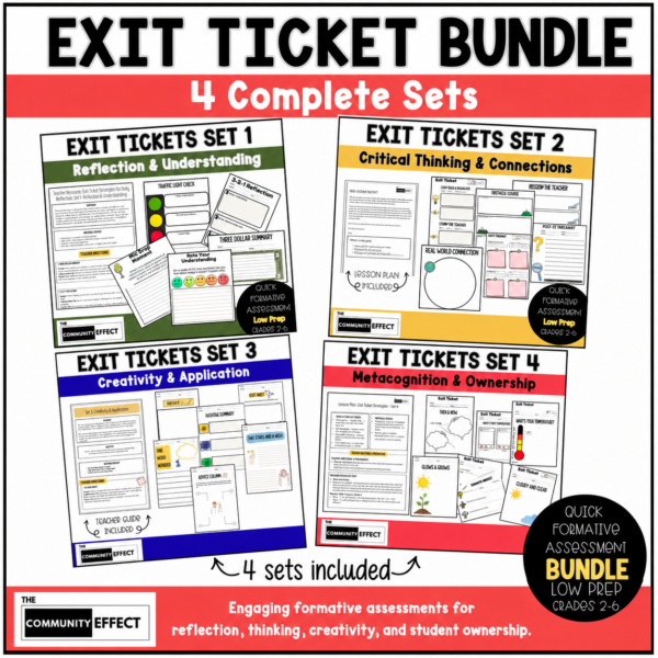 Exit Ticket Bundle Cover