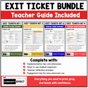 Exit Ticket Bundle Teacher Guide