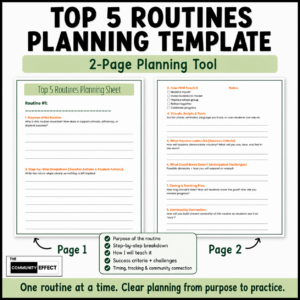 Top 5 Routine planning template