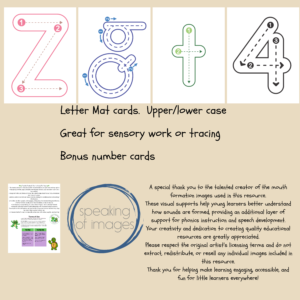 Build letter formation with sensory items