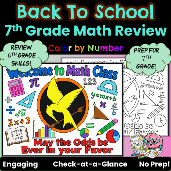 Back to School Color by Number