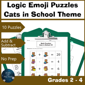 Puzzles P&T Add and Subtact Cats in School_1
