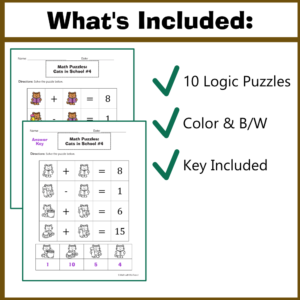 Puzzles P&T Add and Subtact Cats in School_2