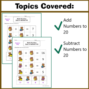 Puzzles P&T Add and Subtact Cats in School_3