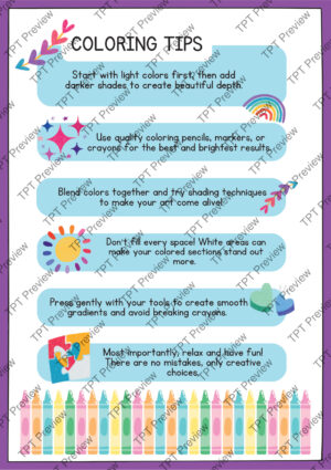 Handwashing Coloring Pages Activity Sheet Sample Preview Page 2 for Students