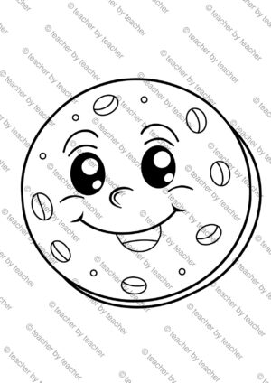 Cookie coloring pages sample 4 showing cute smiling gingerbread man cookie